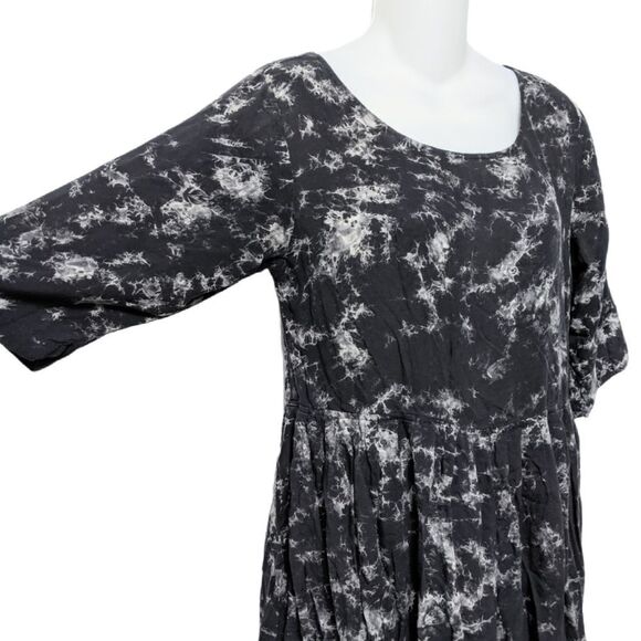 MOTEL ROCKS Tie Dye Marbled Lace Up Back Dress M - Picture 3 of 10